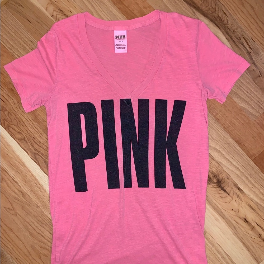 PINK V-NECK SIZE SMALL